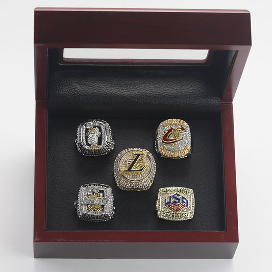 5 *  LeBron James Championship Rings Replica