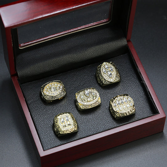 5 * NFL San Francisco 49ers Replica Super Bowl Championship Rings