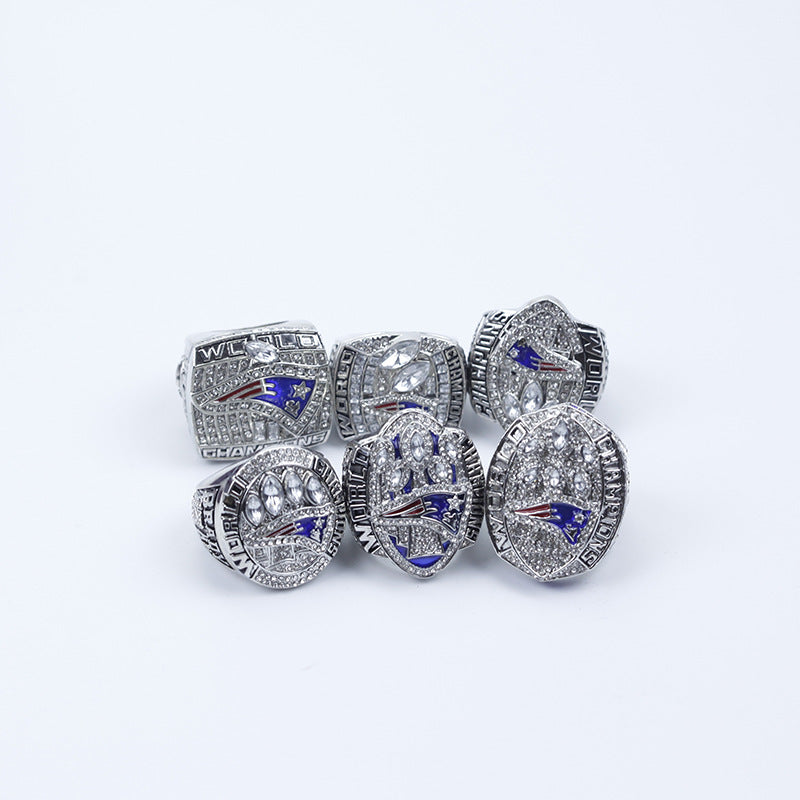 6 * NFL New England Patriots Replica Super Bowl Championship Rings
