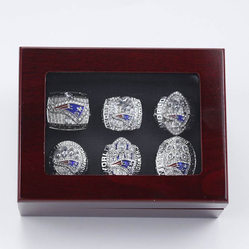 6 * NFL New England Patriots Replica Super Bowl Championship Rings