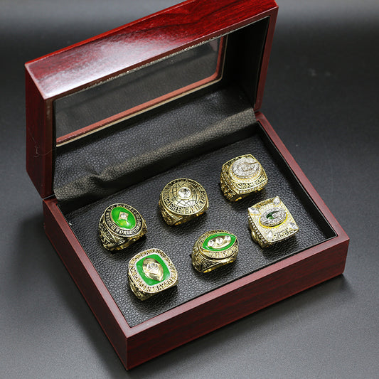 6 * NFL Green Bay Packers Replica Super Bowl Championship Rings