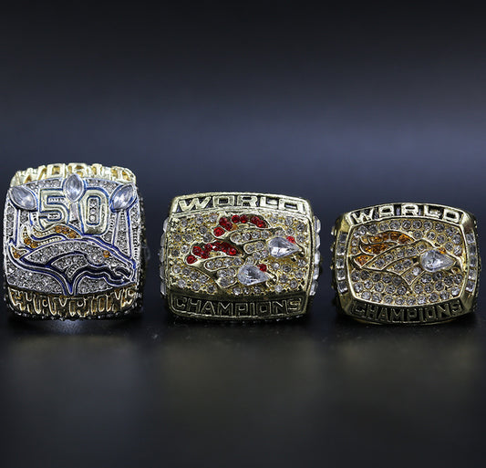 1997 1998 2015 NFL Denver Broncos Replica Super Bowl Championship Ring