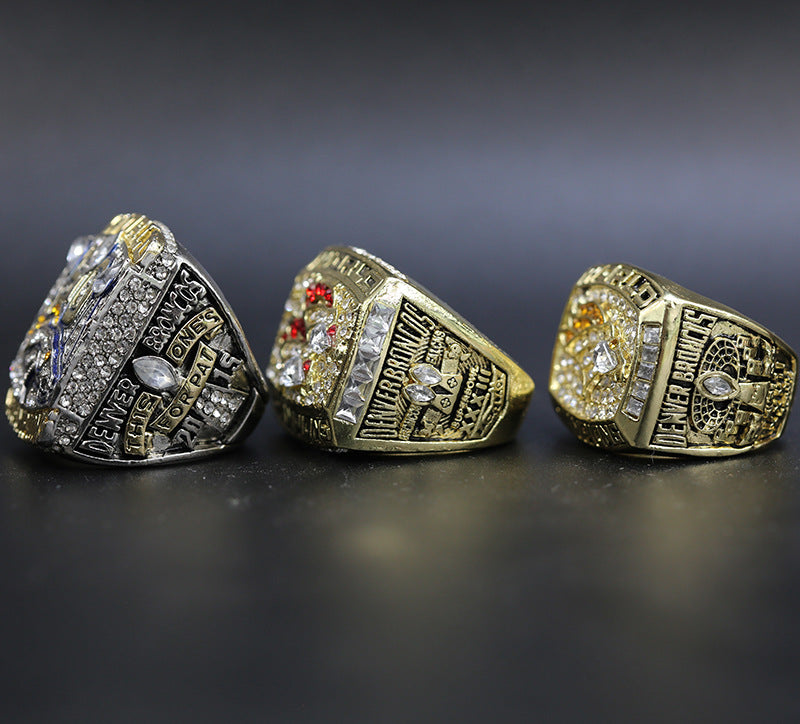 1997 1998 2015 NFL Denver Broncos Replica Super Bowl Championship Ring
