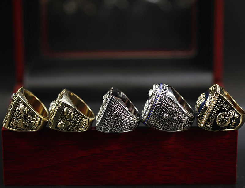 5 * NFL New York Giants Replica Super Bowl Championship Rings