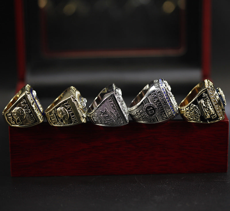5 * NFL New York Giants Replica Super Bowl Championship Rings