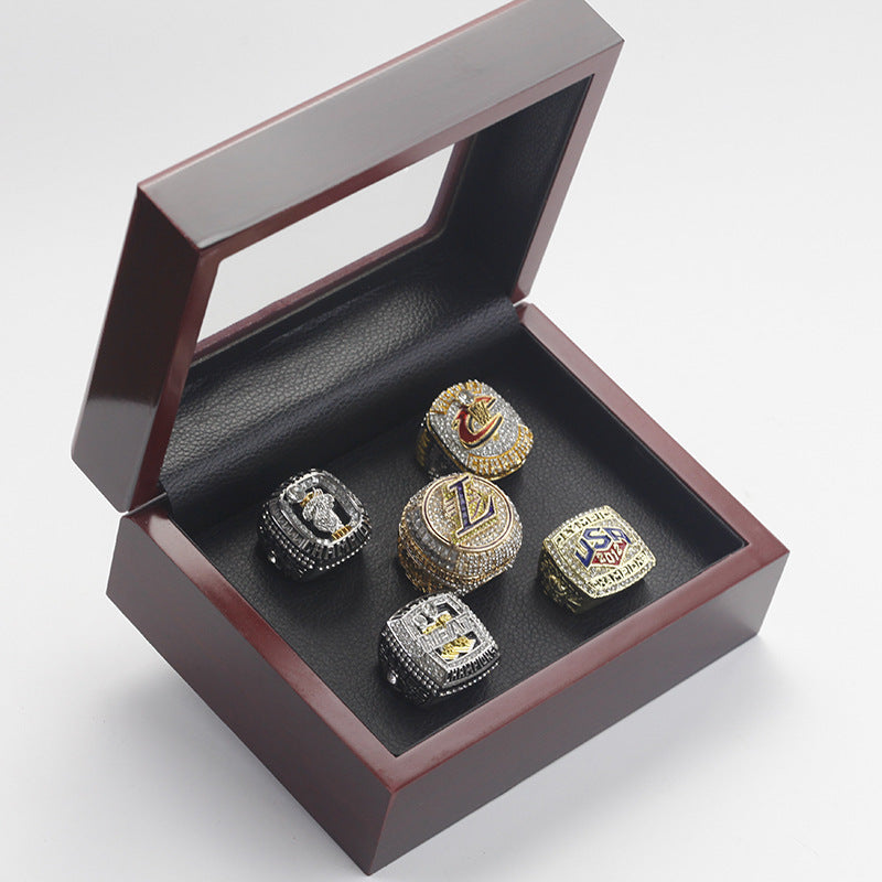 5 *  LeBron James Championship Rings Replica