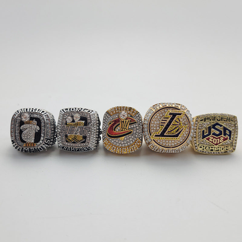 5 *  LeBron James Championship Rings Replica